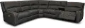 Star Dark Gray 6 Piece Power Reclining Sectional