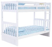Classic White Twin-over-Twin Bunk Bed-4