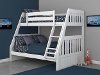 Classic White Twin-over-Full Bunk Bed