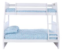 Classic White Twin-over-Full Bunk Bed-3