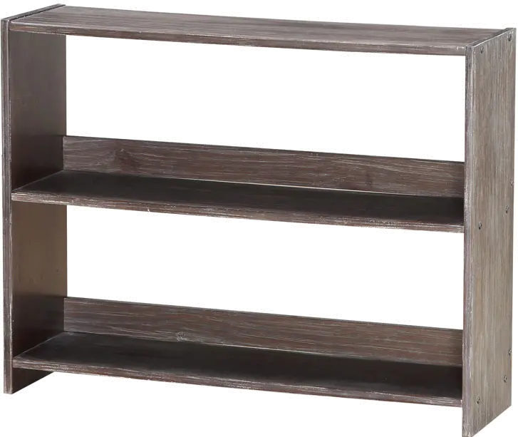 Farmhouse Brushed Brown Large Bookcase - Barn Door-1