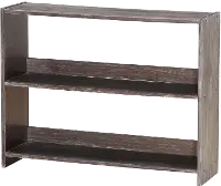 Farmhouse Brushed Brown Large Bookcase - Barn Door