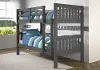 Classic Gray Twin over Twin Bunk Bed - Mission