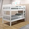 Classic White Twin over Twin Bunk Bed - Mission