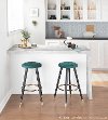 B26-CAVLERBKVGN2 Green Velvet Counter Stool (Set of 2) - Cavalier