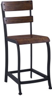 Wood and Metal Counter Height Stool - Attributes-1