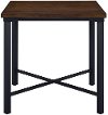 Wood and Metal Square Counter Height Dining Room Table - Attributes