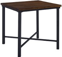 Wood and Metal Square Counter Height Dining Room Table - Attributes-2