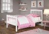 Classic Mission White Twin Bed - Monaco