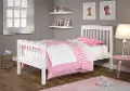 Classic Mission White Twin Bed - Monaco