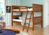 Espresso Brown Twin over Twin Bunk Bed - Arts & Crafts