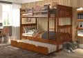 Craftsman Espresso Brown Twin-over-Twin Bunk Bed with Trundle
