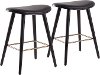 B26-SADL BKAUBK2 Mid Century 26 Inch Counter Height Stool (Set of 2) - Saddle
