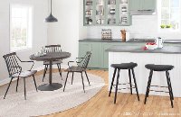 B26-SADL BKAUBK2 Mid Century 26 Inch Counter Height Stool (Set of 2) - Saddle-2