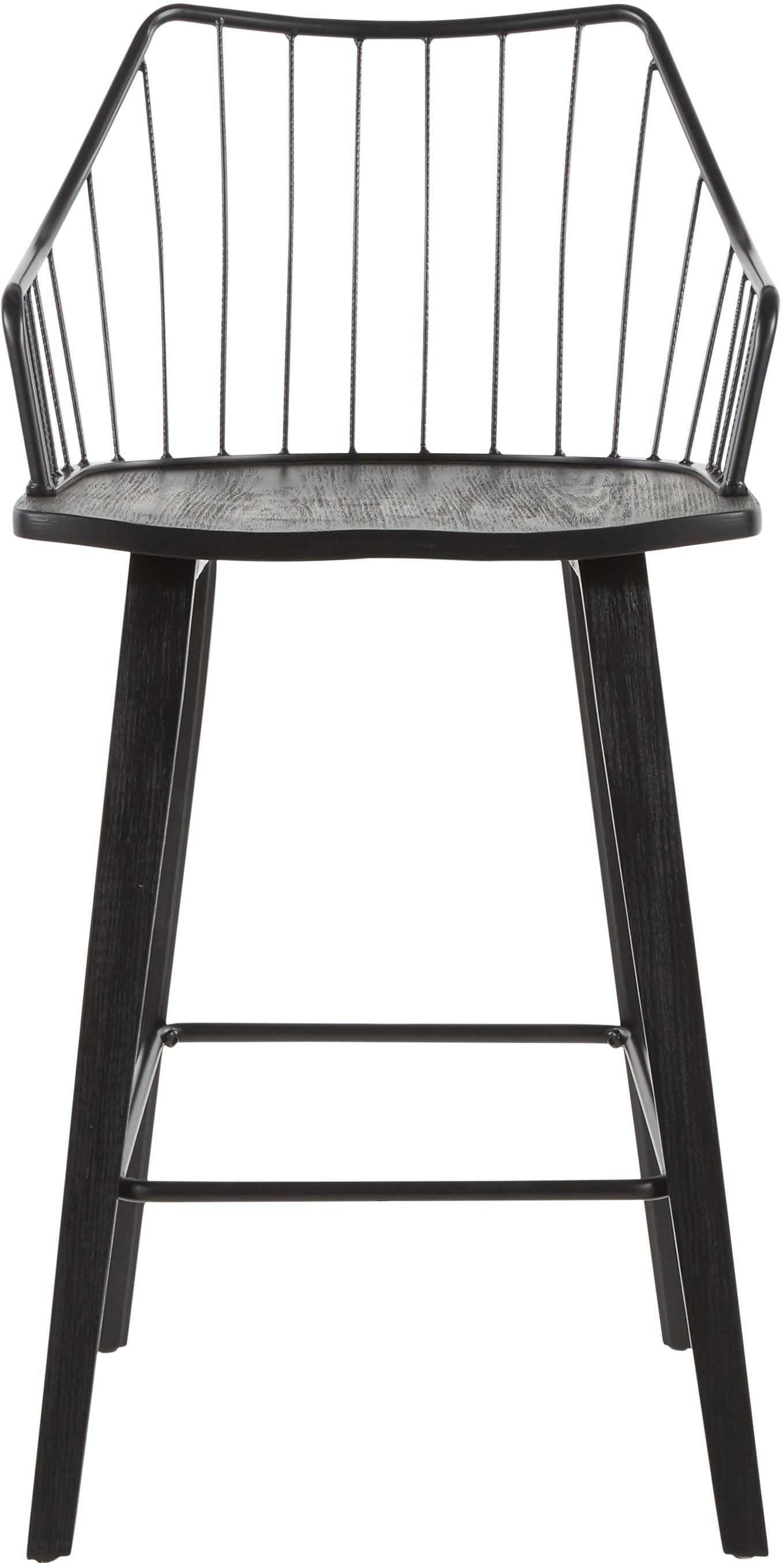 B26-WINSTN BKBK Wooden Black Counter Stool - Winston-3