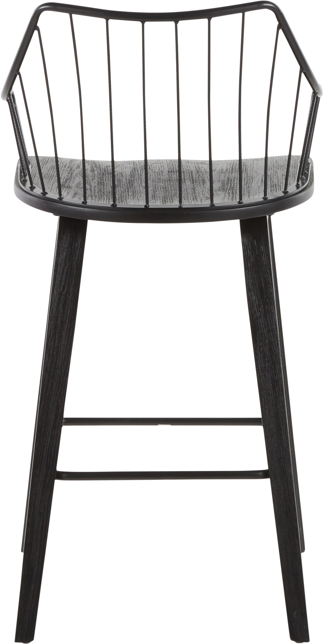 B26-WINSTN BKBK Wooden Black Counter Stool - Winston-6