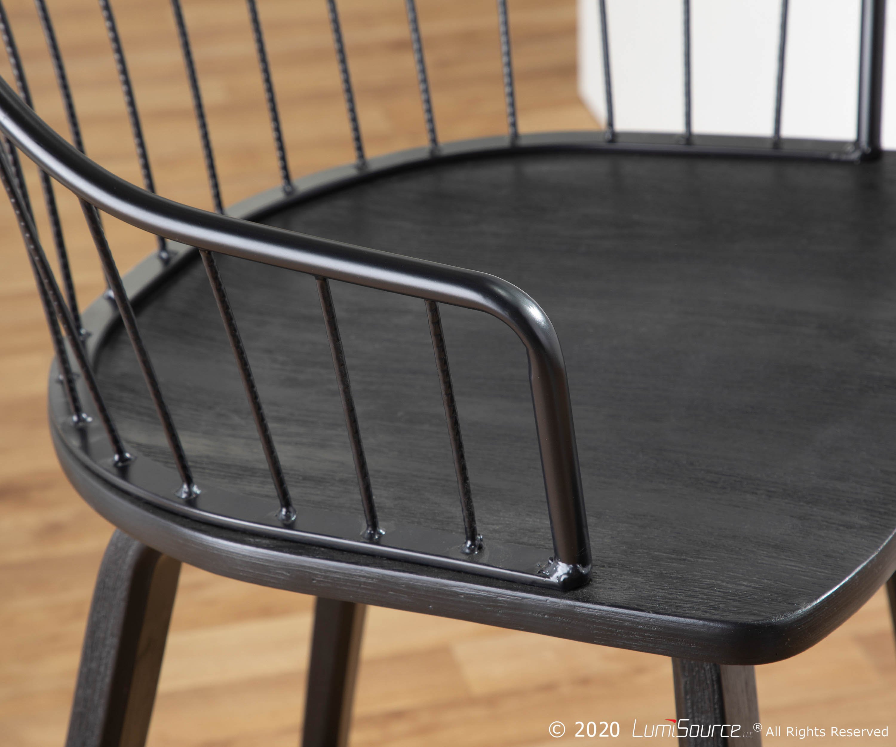 B26-WINSTN BKBK Wooden Black Counter Stool - Winston-8