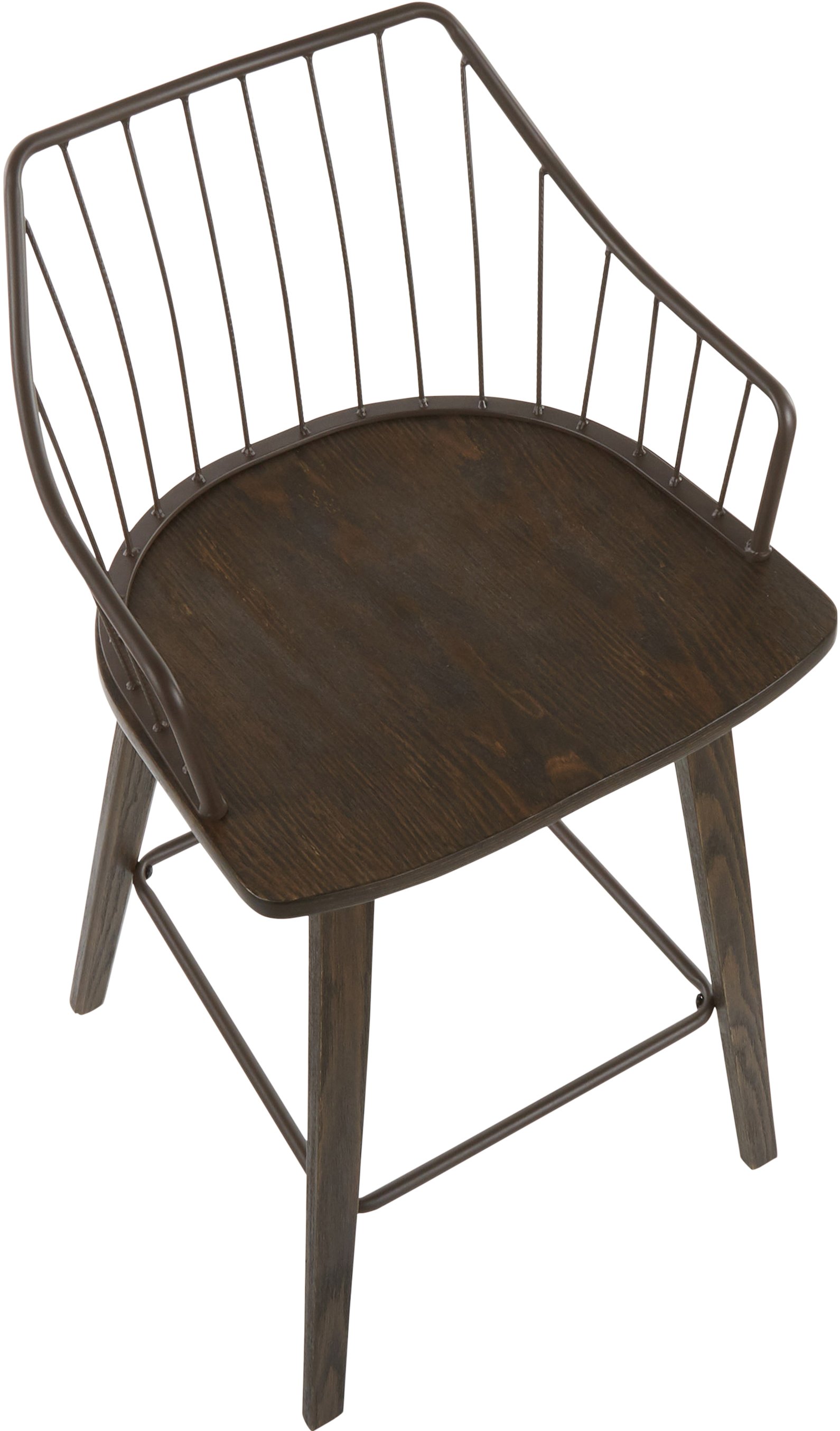 B26-WINSTN WLBN Wooden Brown Counter Stool - Winston-7