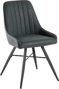 CH-CAVLER BKGN Contemporary Green Faux Leather Swiveling Chair - Cavalier
