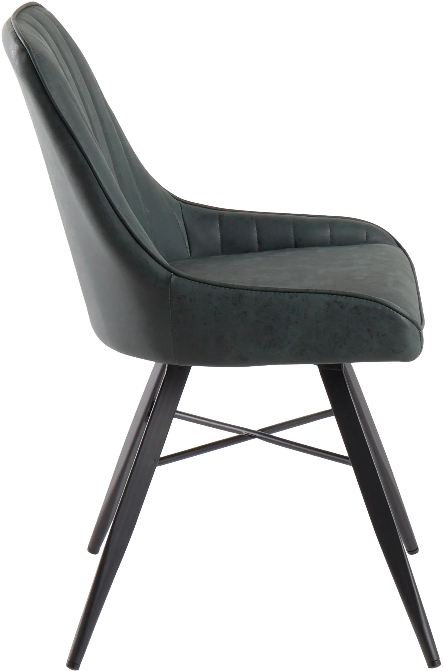 CH-CAVLER BKGN Contemporary Green Faux Leather Swiveling Chair - Cavalier-2