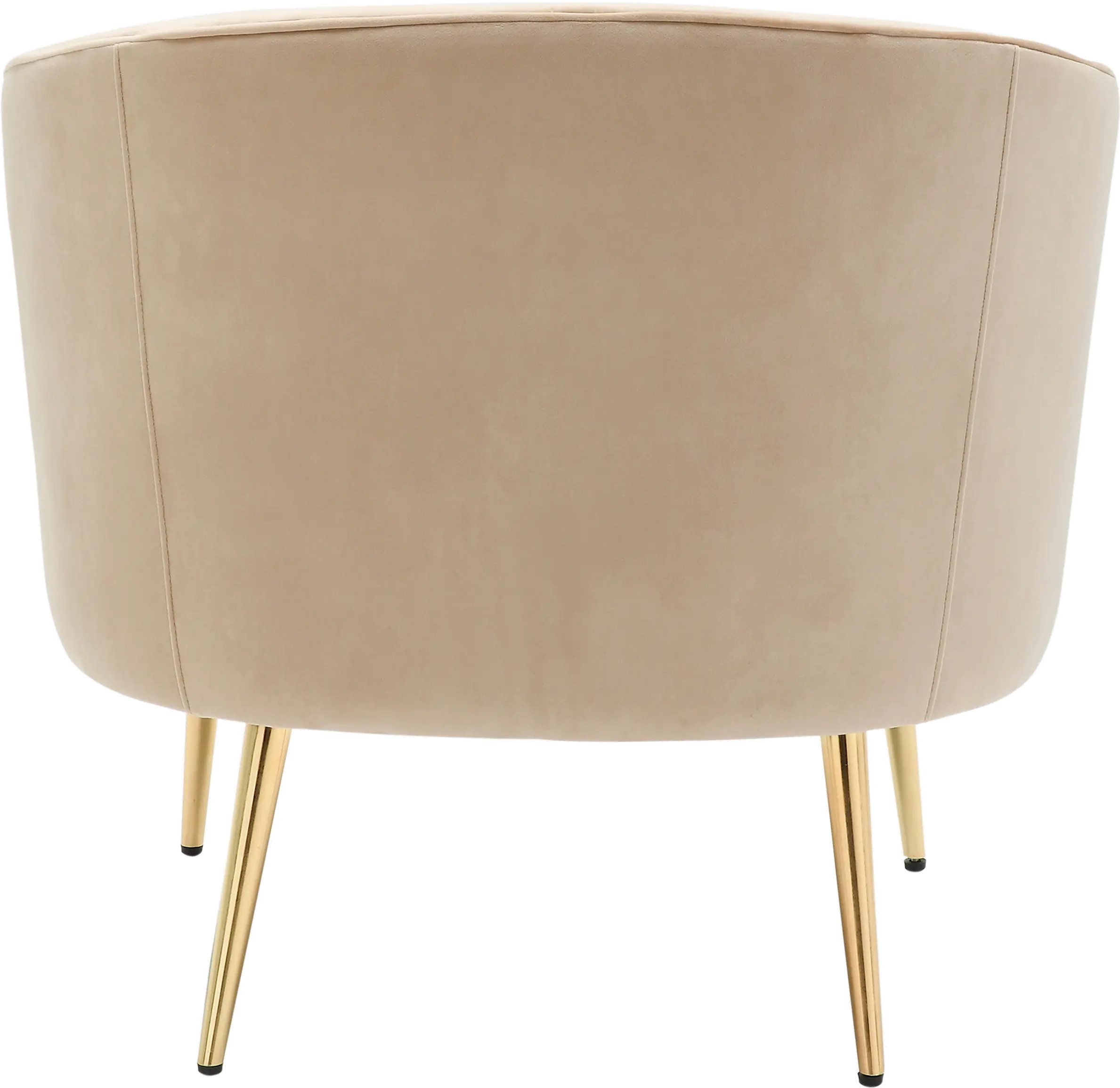 CHR-TANIA AU+CHMP Contemporary Champagne Velvet Glam Accent Chair - Tania-5
