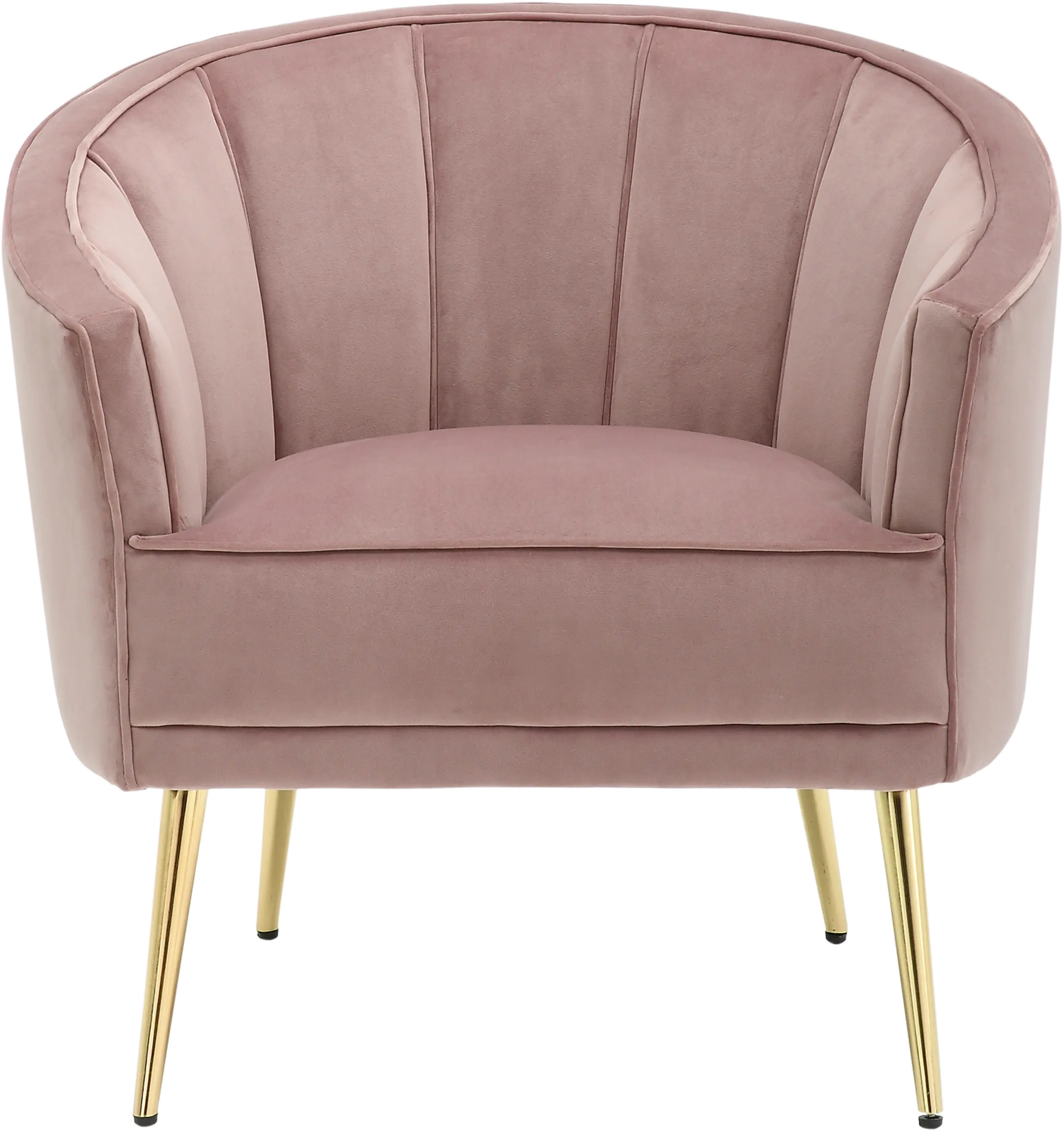 CHR-TANIA AU+PK Tania Blush Pink Velvet Glam Accent Chair-3
