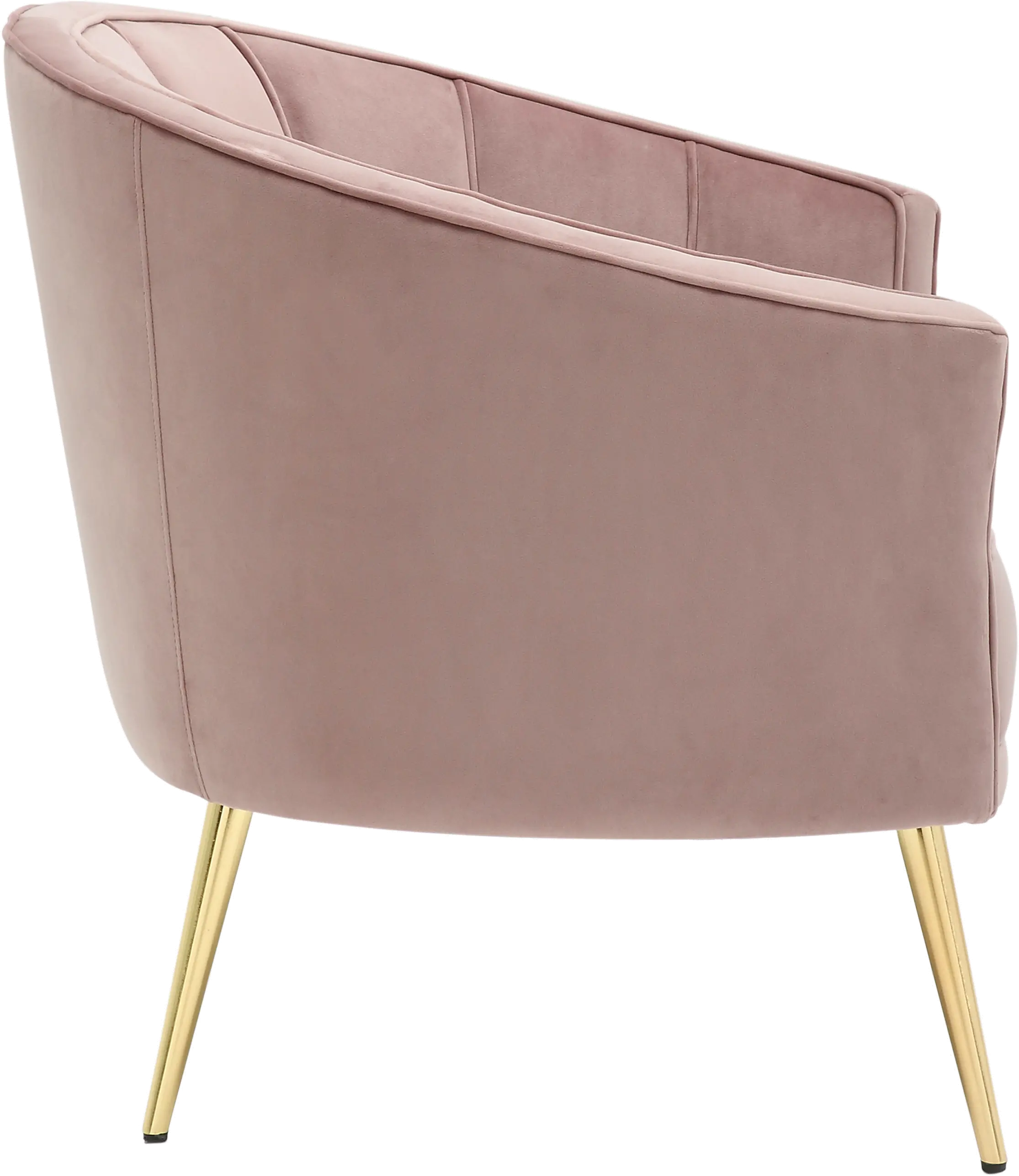 CHR-TANIA AU+PK Tania Blush Pink Velvet Glam Accent Chair-4