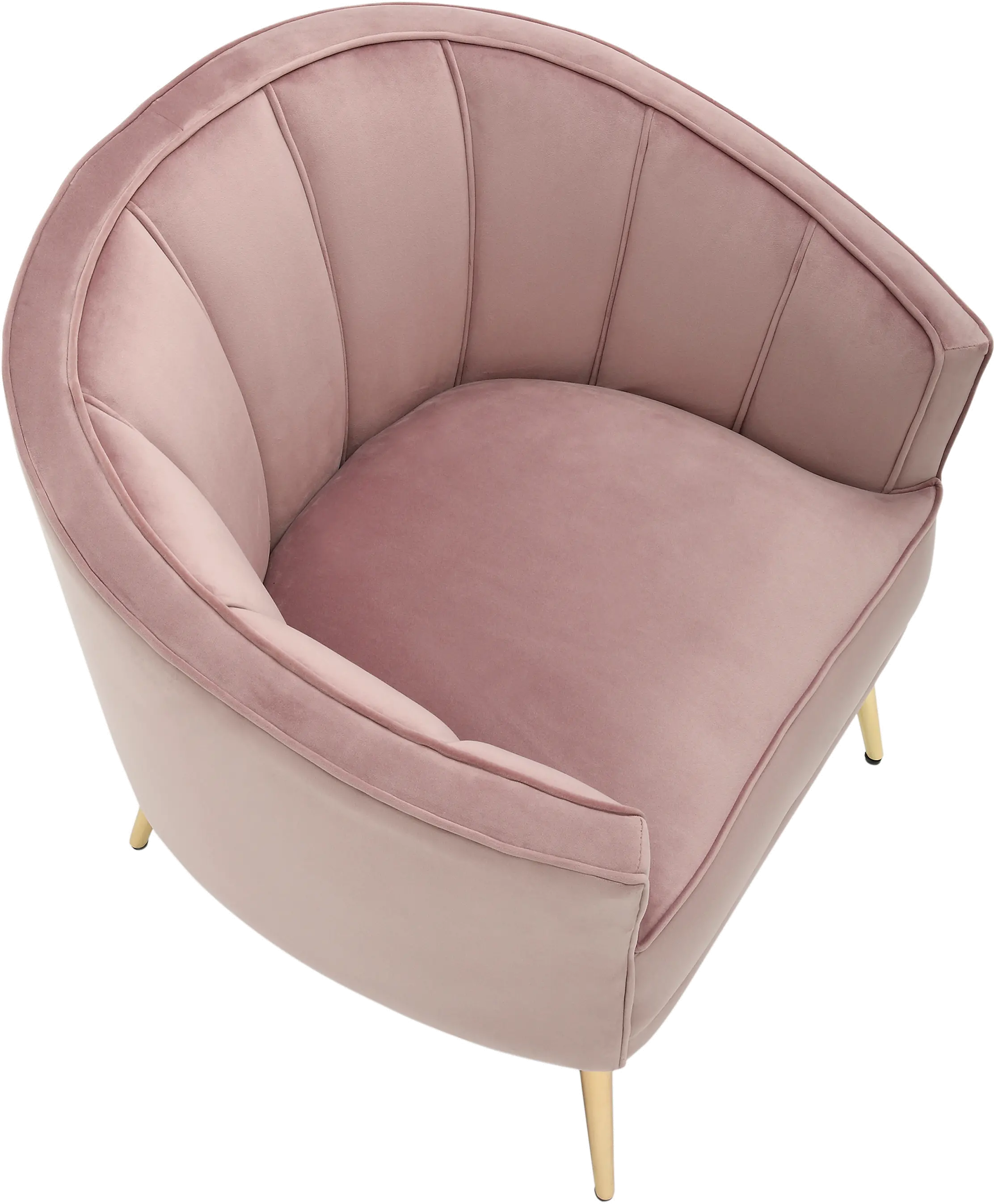 CHR-TANIA AU+PK Tania Blush Pink Velvet Glam Accent Chair-6