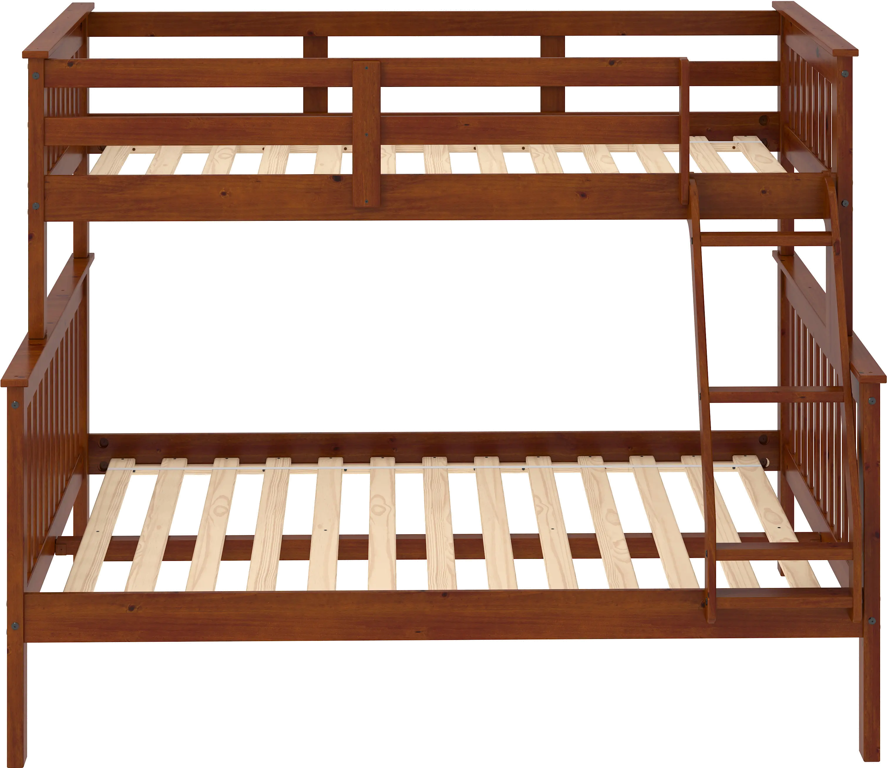 Espresso Brown Twin-over-Full Bunk Bed - Craftsman-5