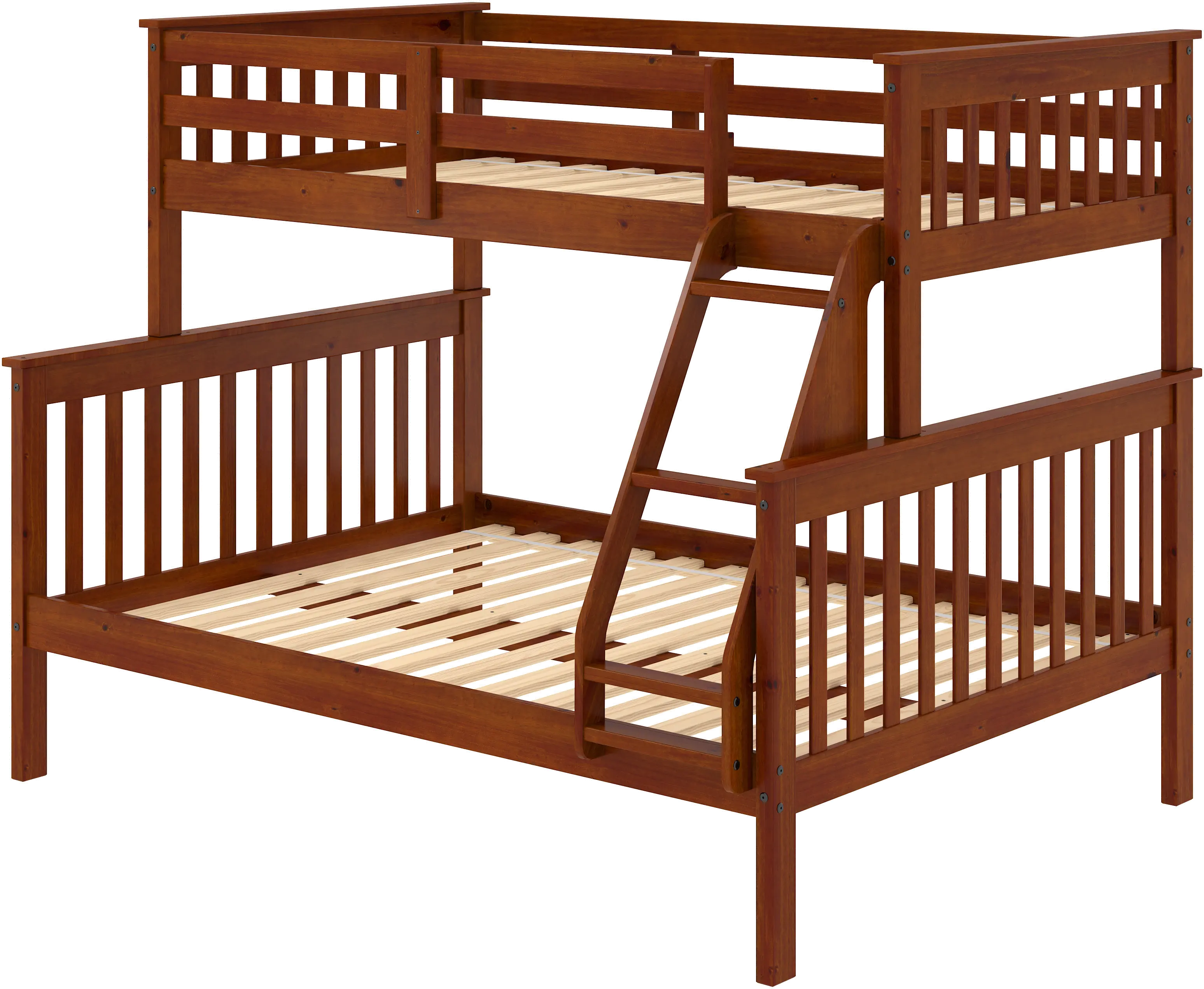 Espresso Brown Twin-over-Full Bunk Bed - Craftsman-6