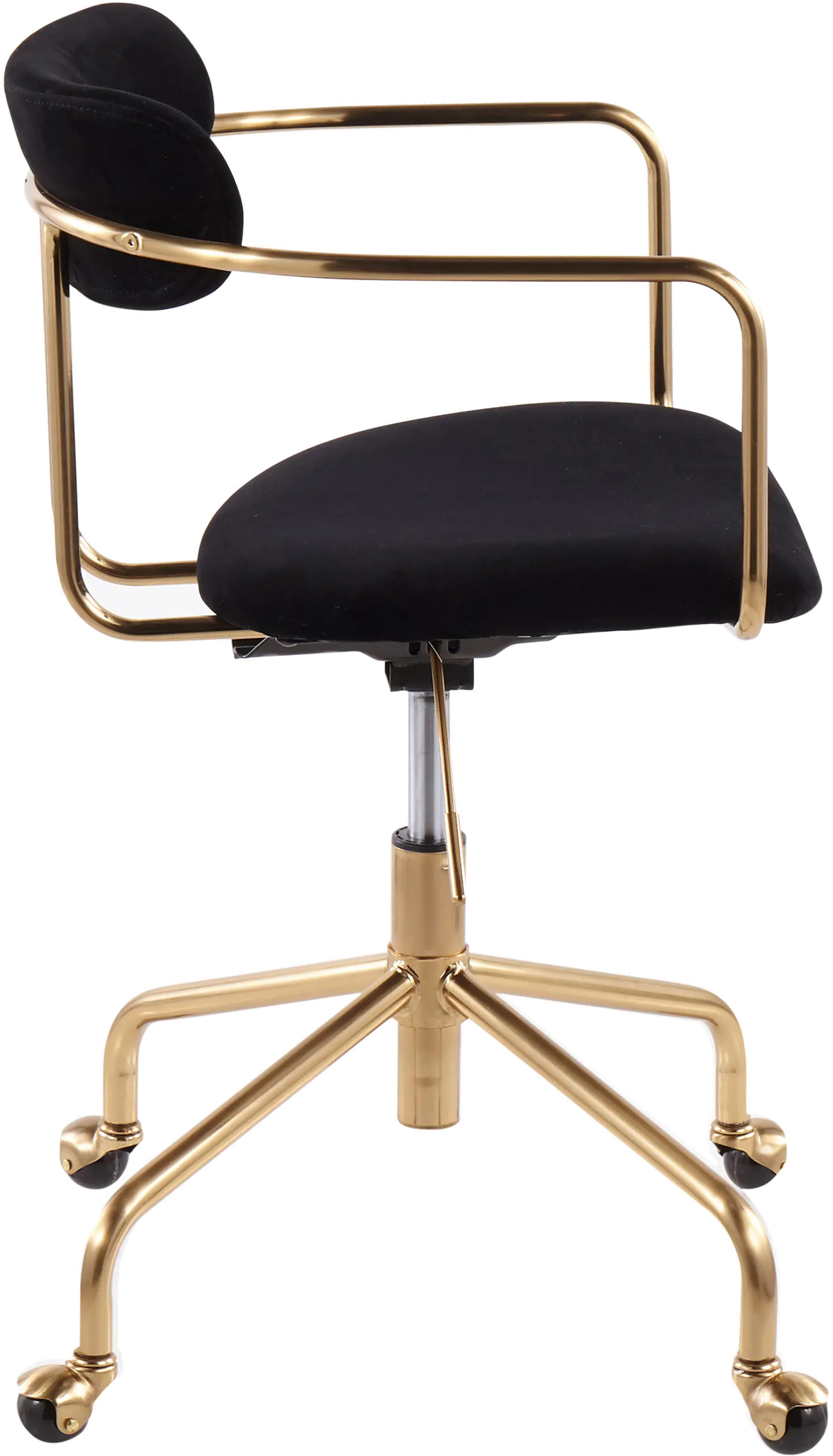 OC-DEMI AUVBK Black Velvet Office Chair - Demi-2