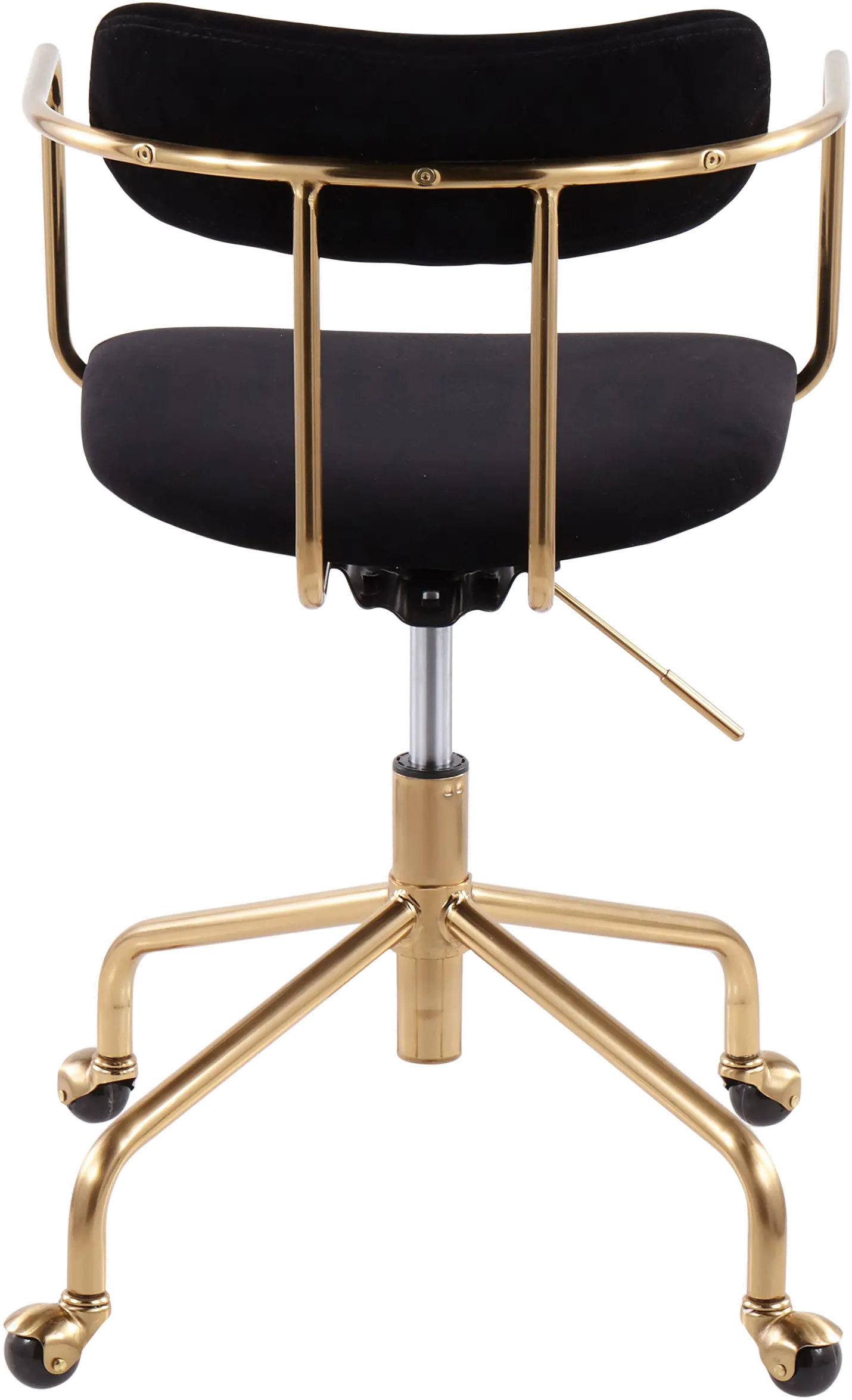OC-DEMI AUVBK Black Velvet Office Chair - Demi-3