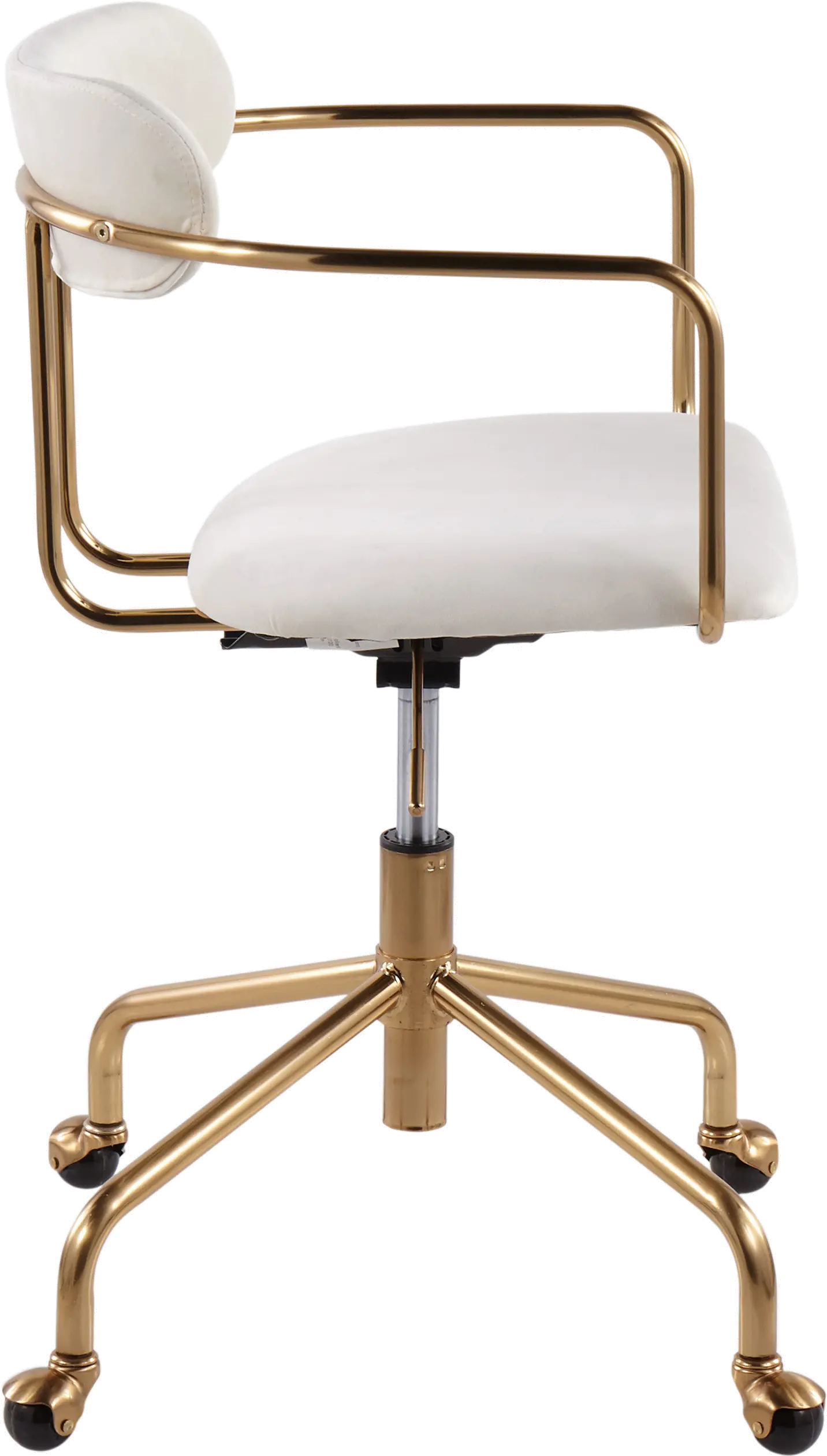 OC-DEMI AUVCR Cream Velvet Office Chair - Demi-2