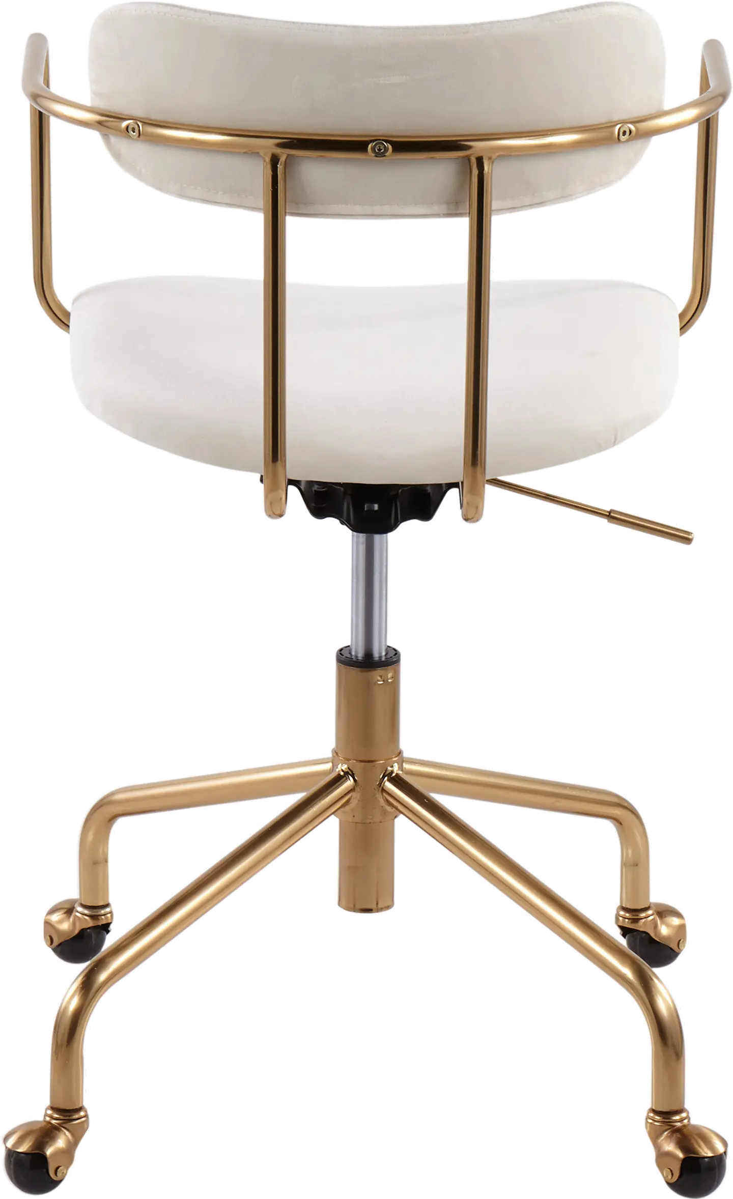 OC-DEMI AUVCR Cream Velvet Office Chair - Demi-3