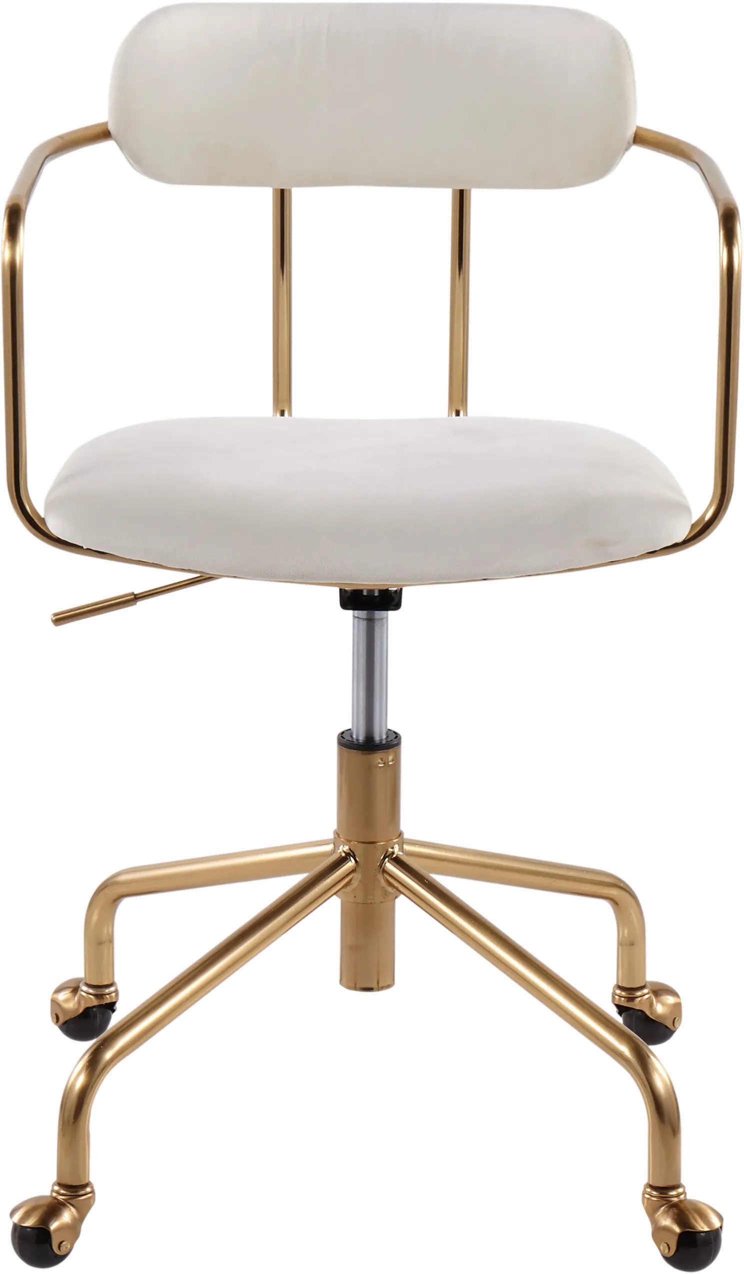 OC-DEMI AUVCR Cream Velvet Office Chair - Demi-4