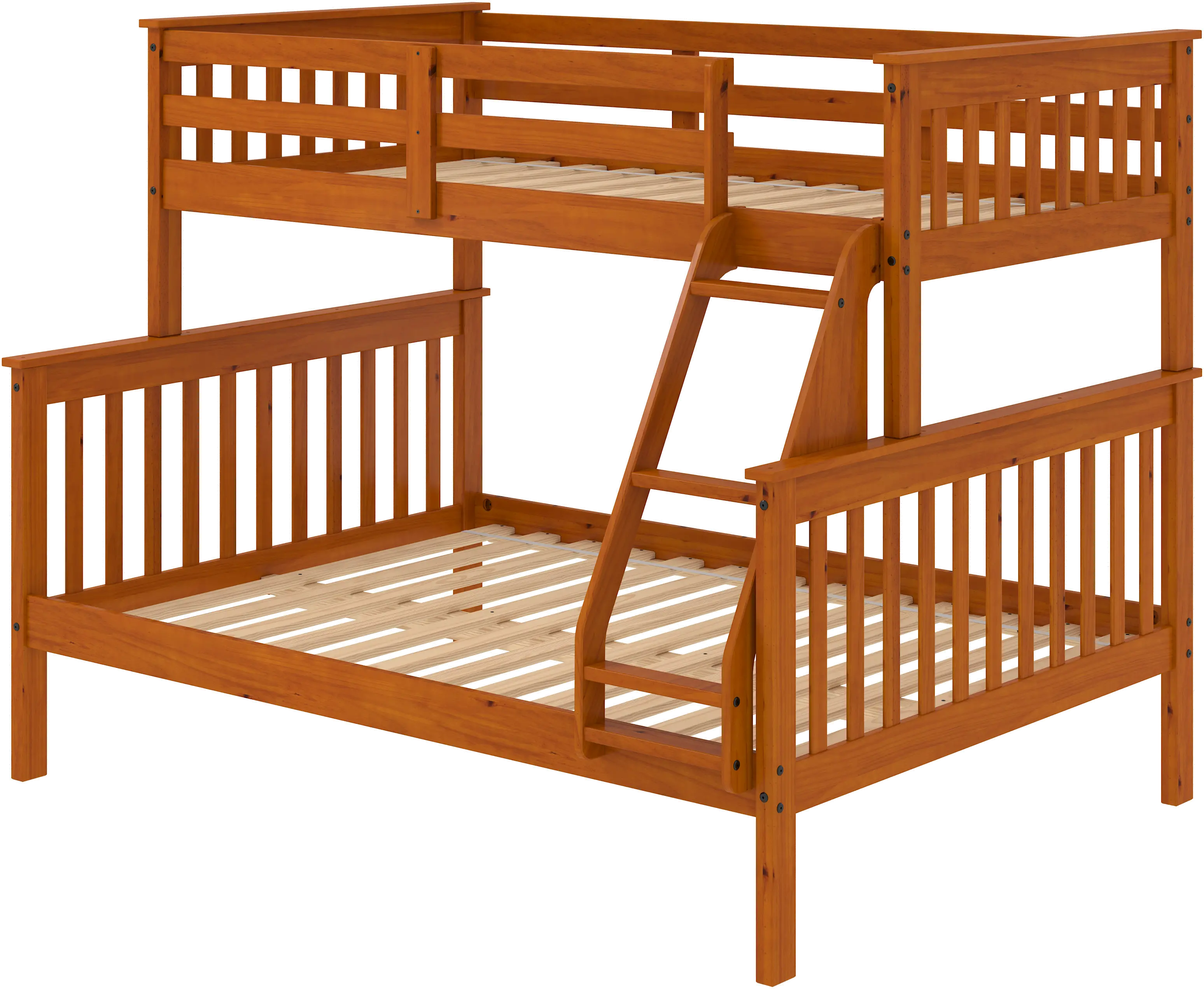 Honey Brown Twin-over-Full Bunk Bed - Craftsman-6