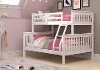 Mission White Twin-over-Full Bunk Bed - Craftsman