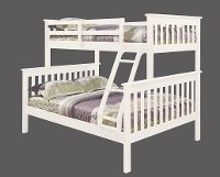 Mission White Twin-over-Full Bunk Bed - Craftsman-2