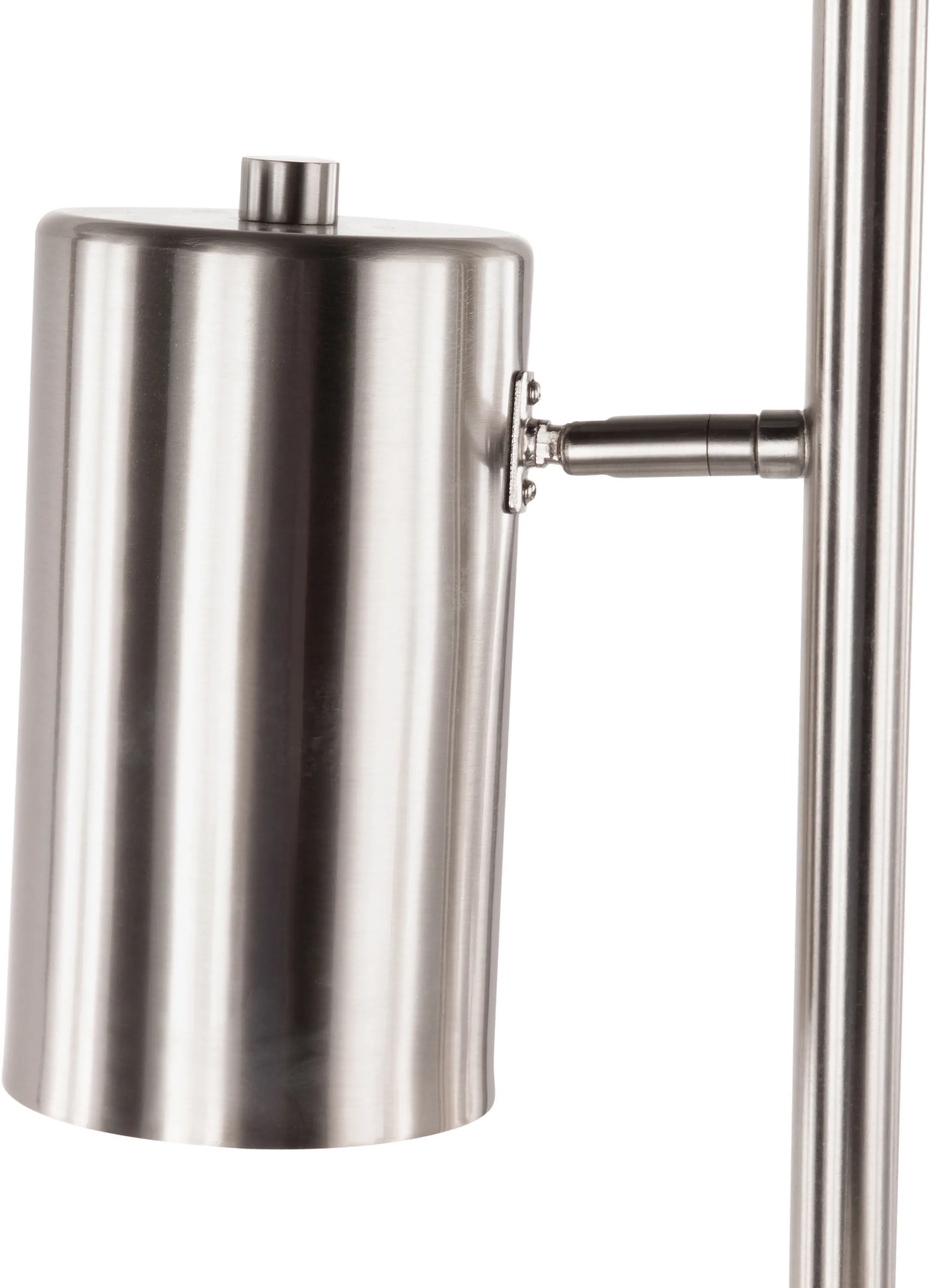 LS-CANNESFL SV Modern Brushed Stainless Steel Three Light Floor Lamp - Cannes-3