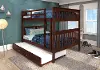 Craftsman Brown Full-over-Full Bunk Bed with Trundle