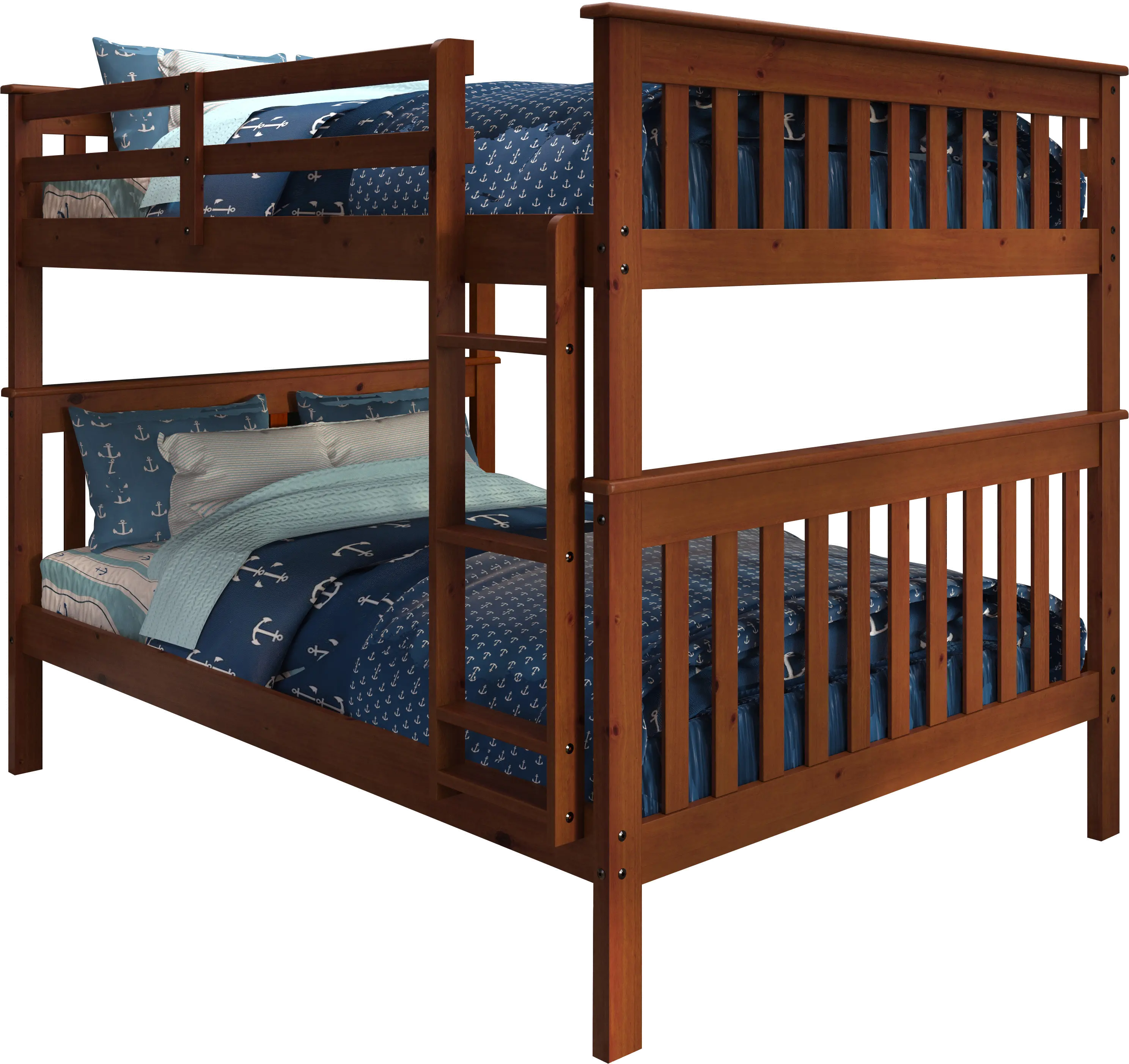 Espresso Brown Full-over-Full Bunk Bed - Craftsman-2