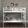 Mission White Full-over-Full Bunk Bed - Craftsman