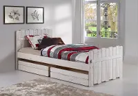 Rustic Sand Twin Storage Bed - Treehouse