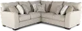 2PC/MDDLTN/CMNT/OP1 Middleton Beige 2 Piece Sectional