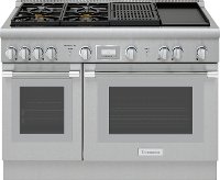 PRD484WCHU Thermador Dual Fuel Pro Harmony Smart Range with Double Oven - 48 Inch, Stainless Steel