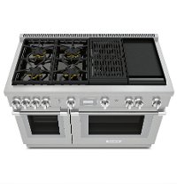 PRD484WCHU Thermador Dual Fuel Pro Harmony Smart Range with Double Oven - 48 Inch, Stainless Steel-2