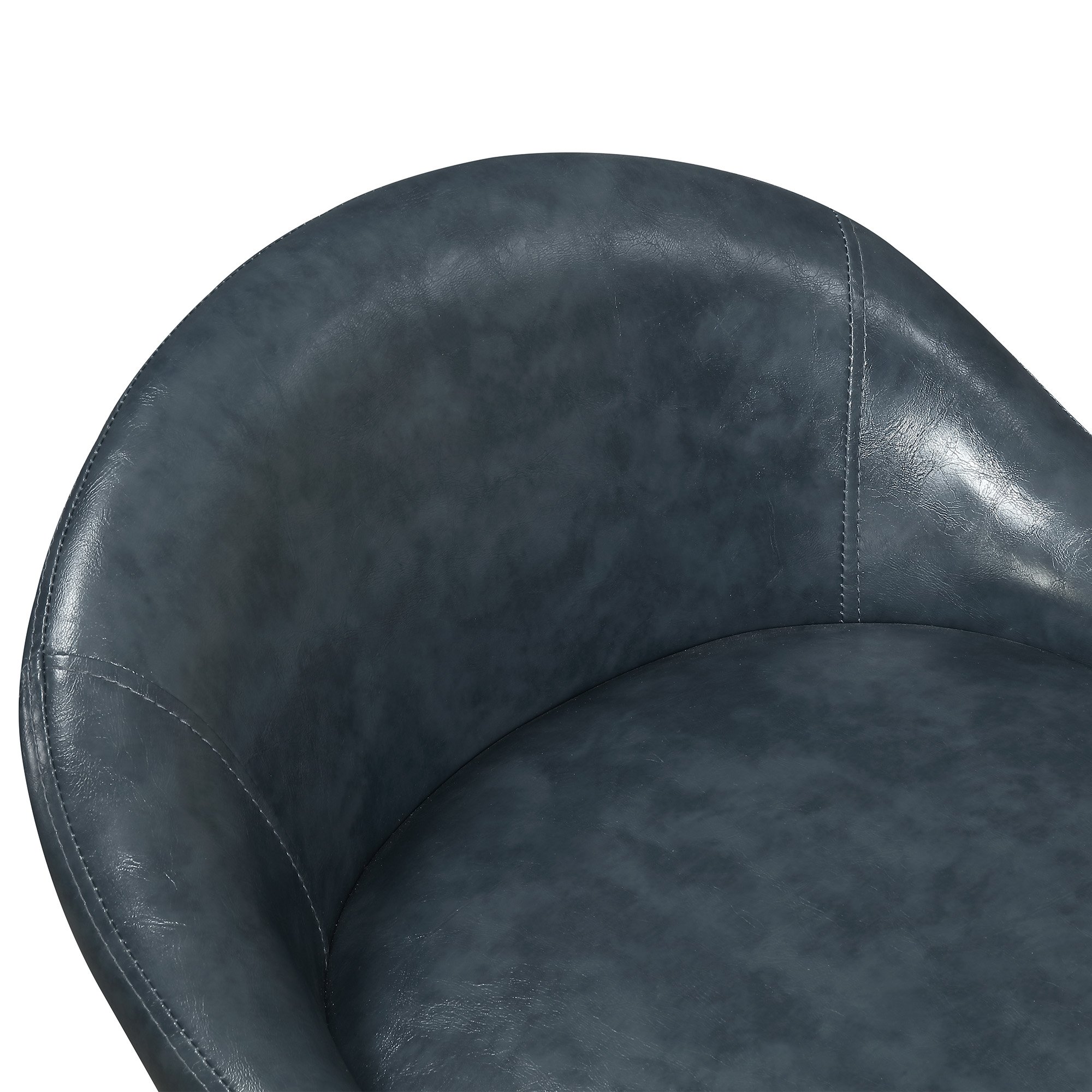Navy Blue Upholstered Bar Stool - Braylon-11