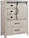 Contemporary Walnut Brown Chest of Drawers - Scott