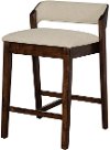 Dark Walnut Wide Seat Counter Height Stool - Dresden