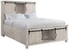 Farmhouse White Queen Storage Bed - Scott